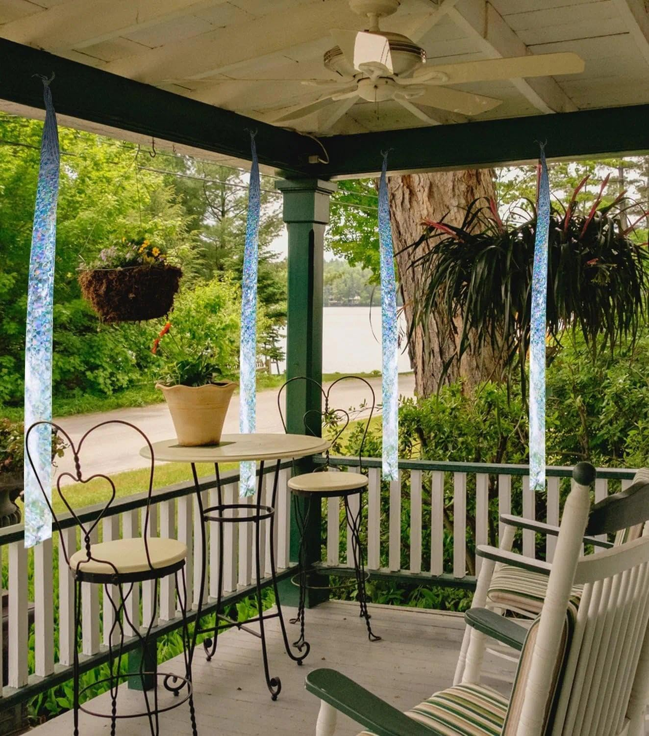 Bird Scarer Reflective Tape, Dual-Sided Bird Deterrent Ribbon for Outdoor Use, Premium Quality Scare Tape for Pigeons, Geese & More &ndash; 350 Ft Long by Fengea image number 1