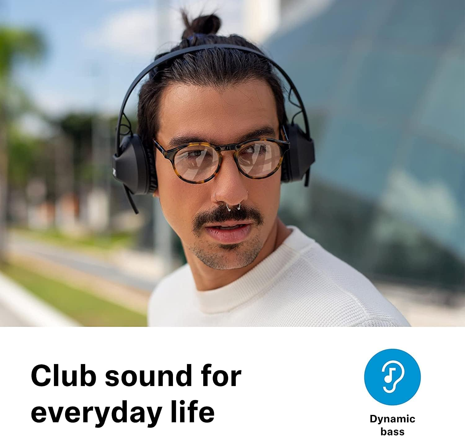 Sennheiser on Ear Wireless Headphones HD 250BT, Black image number 6