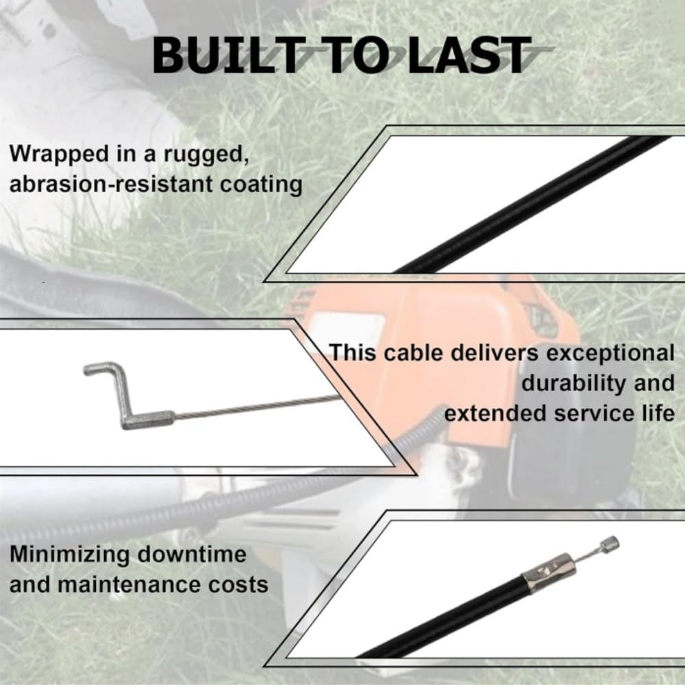 41371801107 Throttle Control Cable Compatible with Stihl Trimmer, Fit for Models FS85, FS80, FS75, FC85, HT75, HT85, KA85, KM85 and KM75, Lawn Mower Throttle Cable for D Loop Handle image number 5