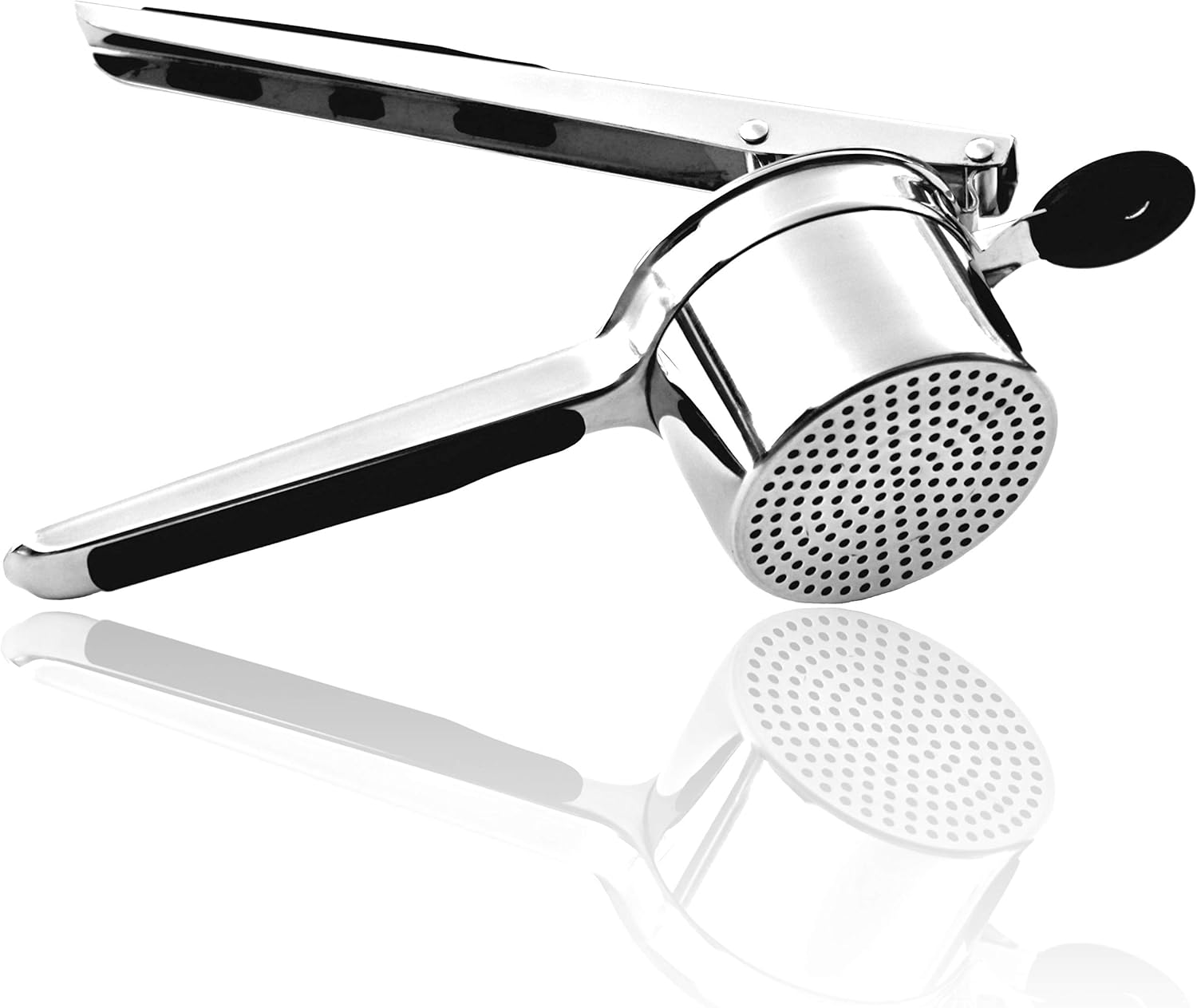 Vita Saggia Stainless Steel Potato Ricer and Masher, Heavy Duty, Premium Grade, Large Capacity, Vegetable Ricer and Fruit Ricer, Great for Purees, Fruit Juicer, Baby Food Press Squeezer Too (Black) image number 6