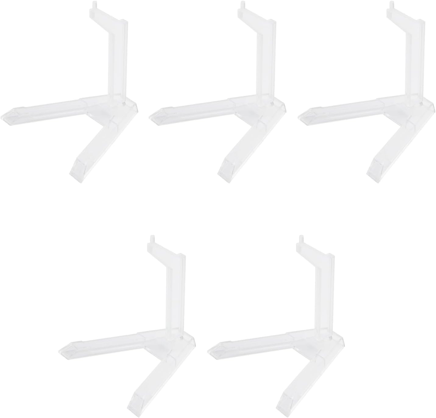 MY MIRONEY Black Action Figure Display 5Pcs Flexible Action Base Holder for 1/144 SD BB Gundam Figure Models