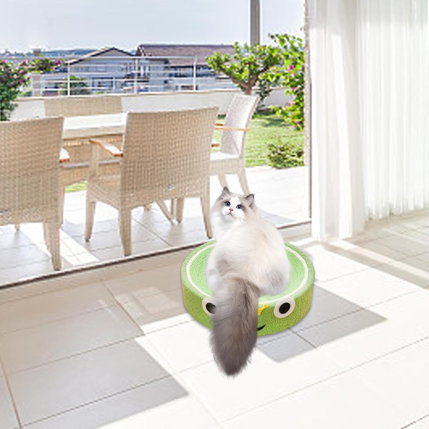 Cat Scratcher Mat, Claw Sharpening Cat Toy with Concave Middle, Claw Grinder Cat Bed, Fruit Kitty Scratcher, Indoor Cat Furniture Protection for Sofa, Table, Bed, Carpet image number 6