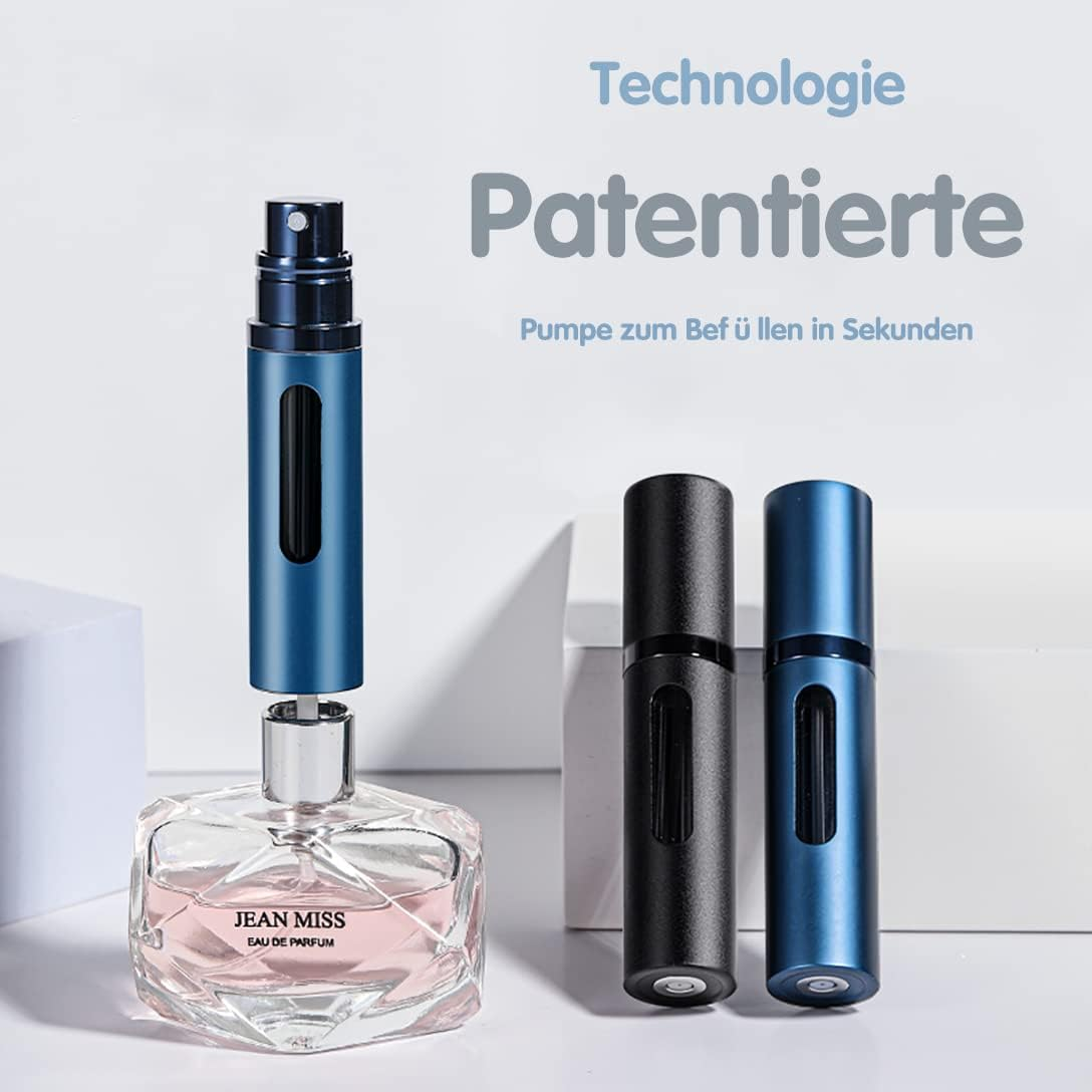 OSALALA Perfume Atomiser Refillable Perfume Bottles Portable Atomiser Mini Spray Bottle Pocket Atomiser with Window for on the Go 8 Ml image number 2