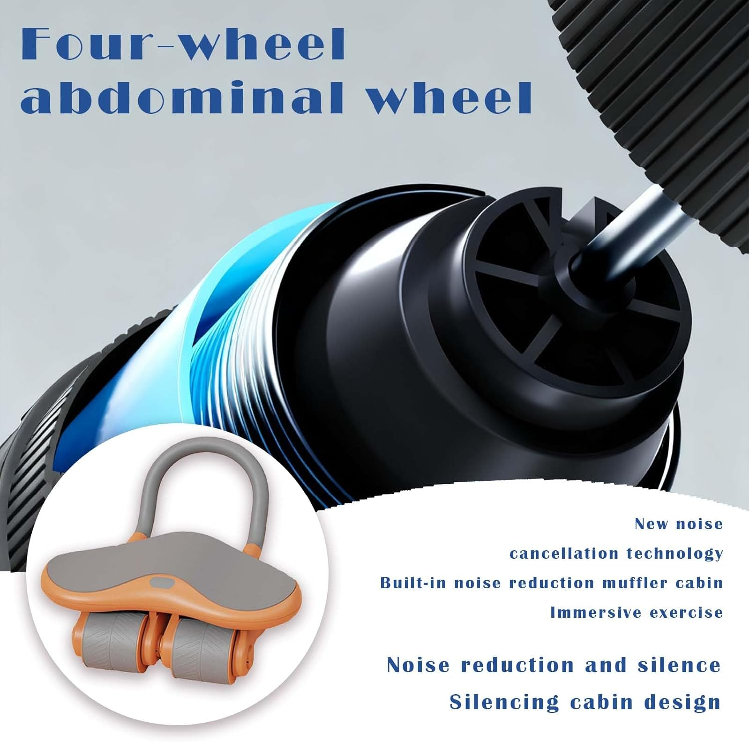 Ab Roller-Elbow Support Ab Wheel Roller| Automatic Rebound Ab Workout Equipment for | Core Strength Training Wheel | Home Gym Core Workout image number 3