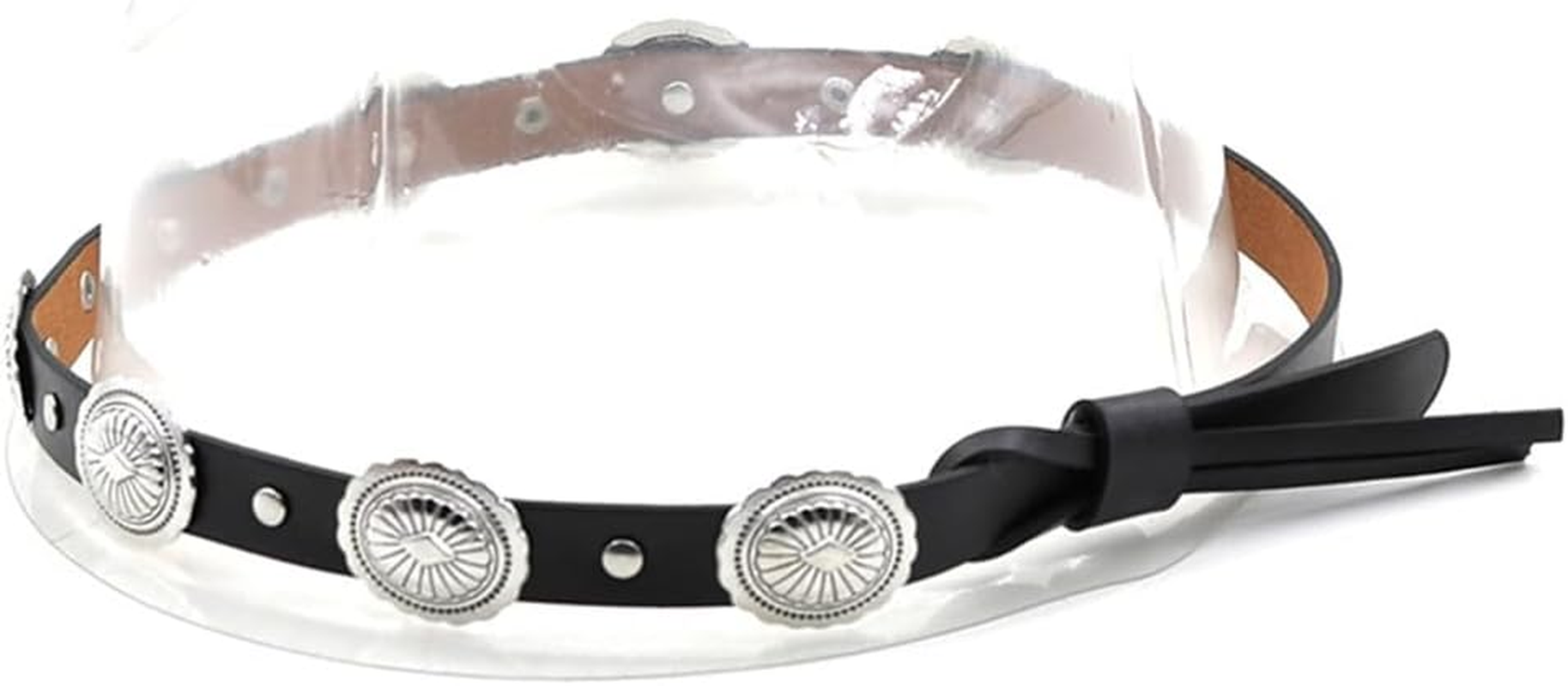 Zaviftie Western Hat Band for Fedora Hat Bands Cowboy Hat Bands Leather Hat Bands for Men Western Hat Belt Bands Straw Hat Bands (6, ONE SIZE) image number 1