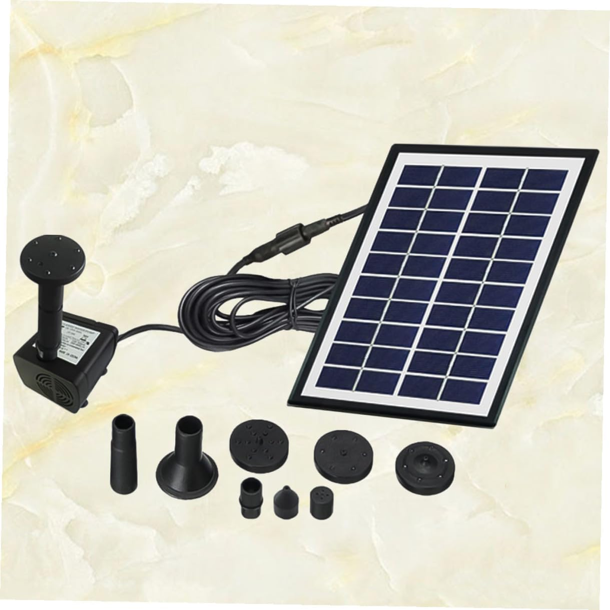 INOOMP Solar Floating Fountain Garden Pump Solar-Powered Aerobic Water Fountain for Outdoor Fish Tank Bird Bath and Landscape Decoration image number 3