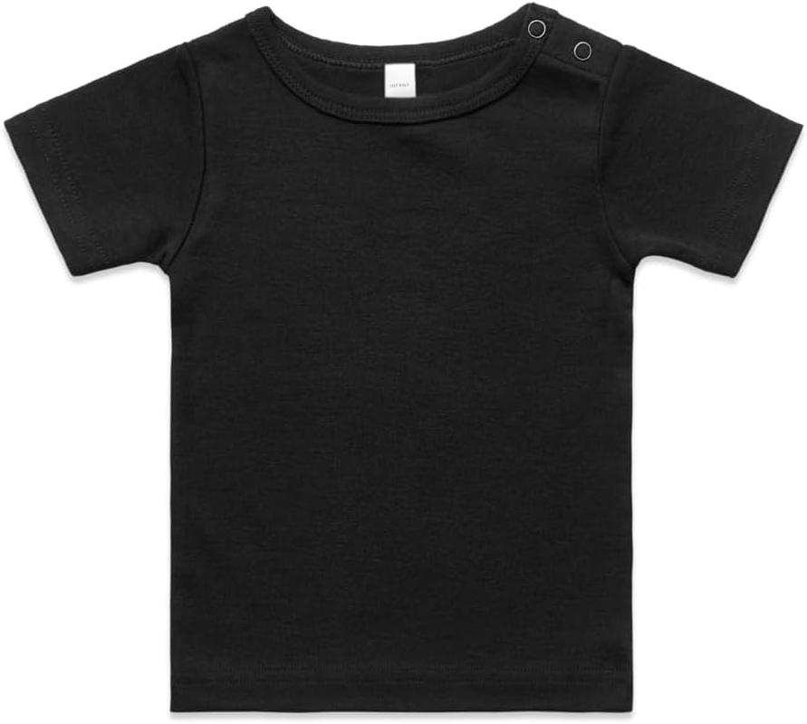 Ascolour Baby Unisex Baby Tee Shirts Short Sleeve Shirt 0-24Months - White, Pink, Grey, Black (White, 18-24M)