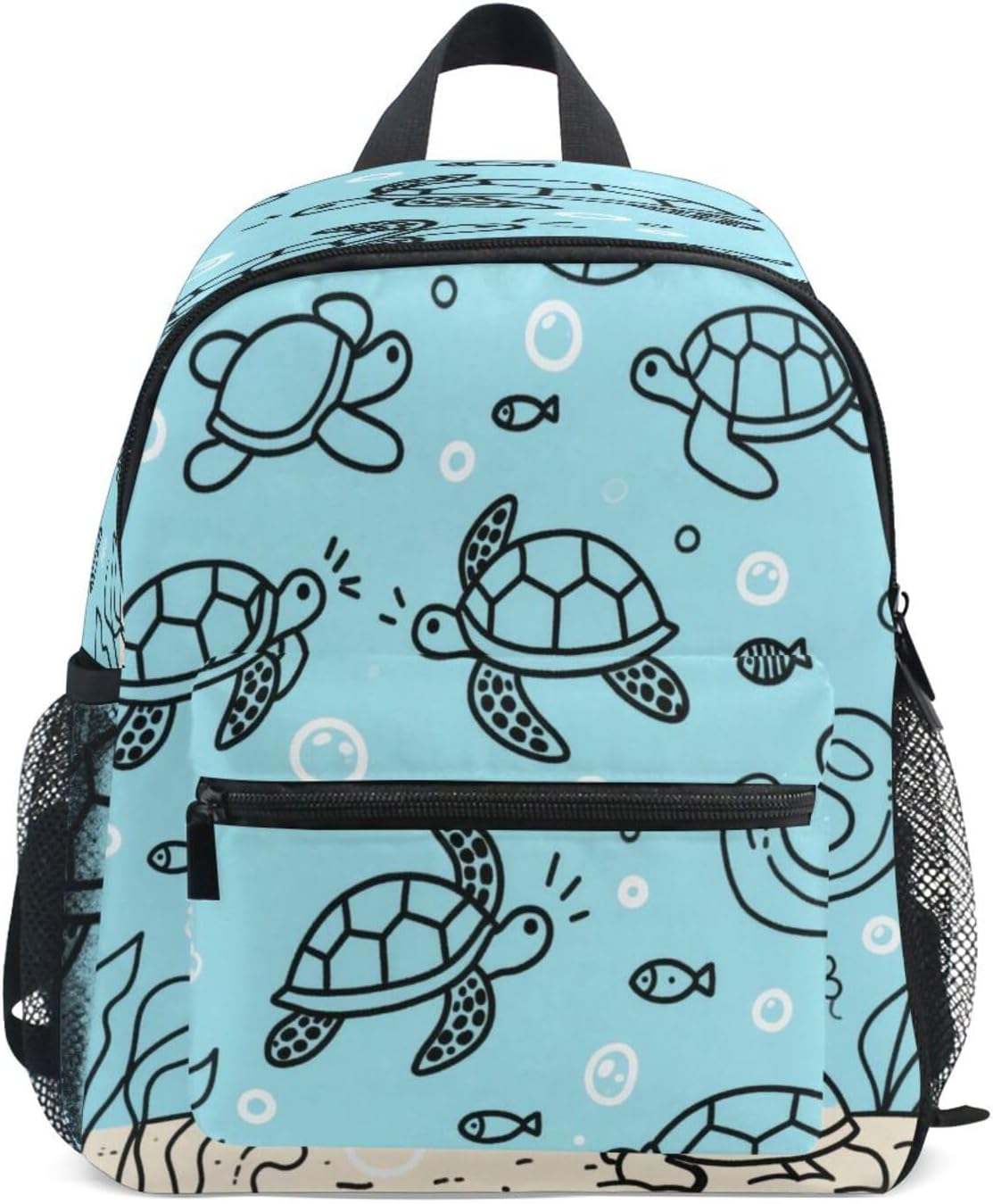 Miaozhen Blue Ocean Turtle Kids Backpacks for Boys Safety Books Bag with Name Tag for Girl Bulto Para Ni?Os image number 2