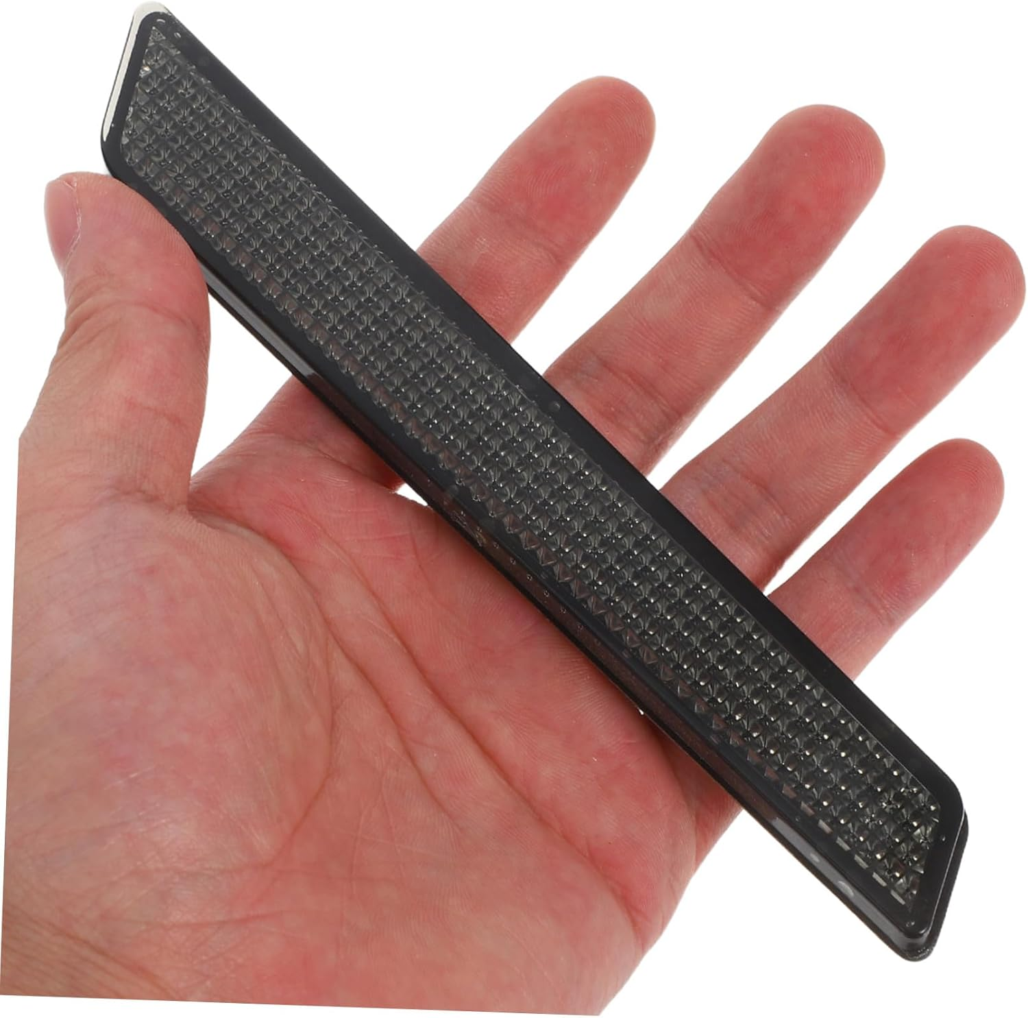 Reflective Motorcycle Saddle Bag Inserts Grey Abs Impact-Resistant Reflector Covers Compatible with Harley Touring Road Safety Accessories for Night Visibility