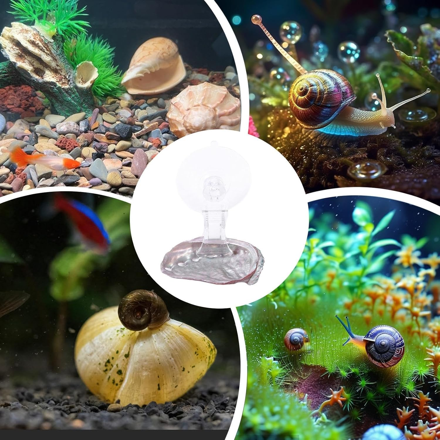 Glugahrif Betta Hammock, Betta Fish Hammock, Aquarium Suction Bed | Resting Hidden Place Betta Hammock for Enrichment Fish Tank from Hiding Place and Games for Pets image number 4