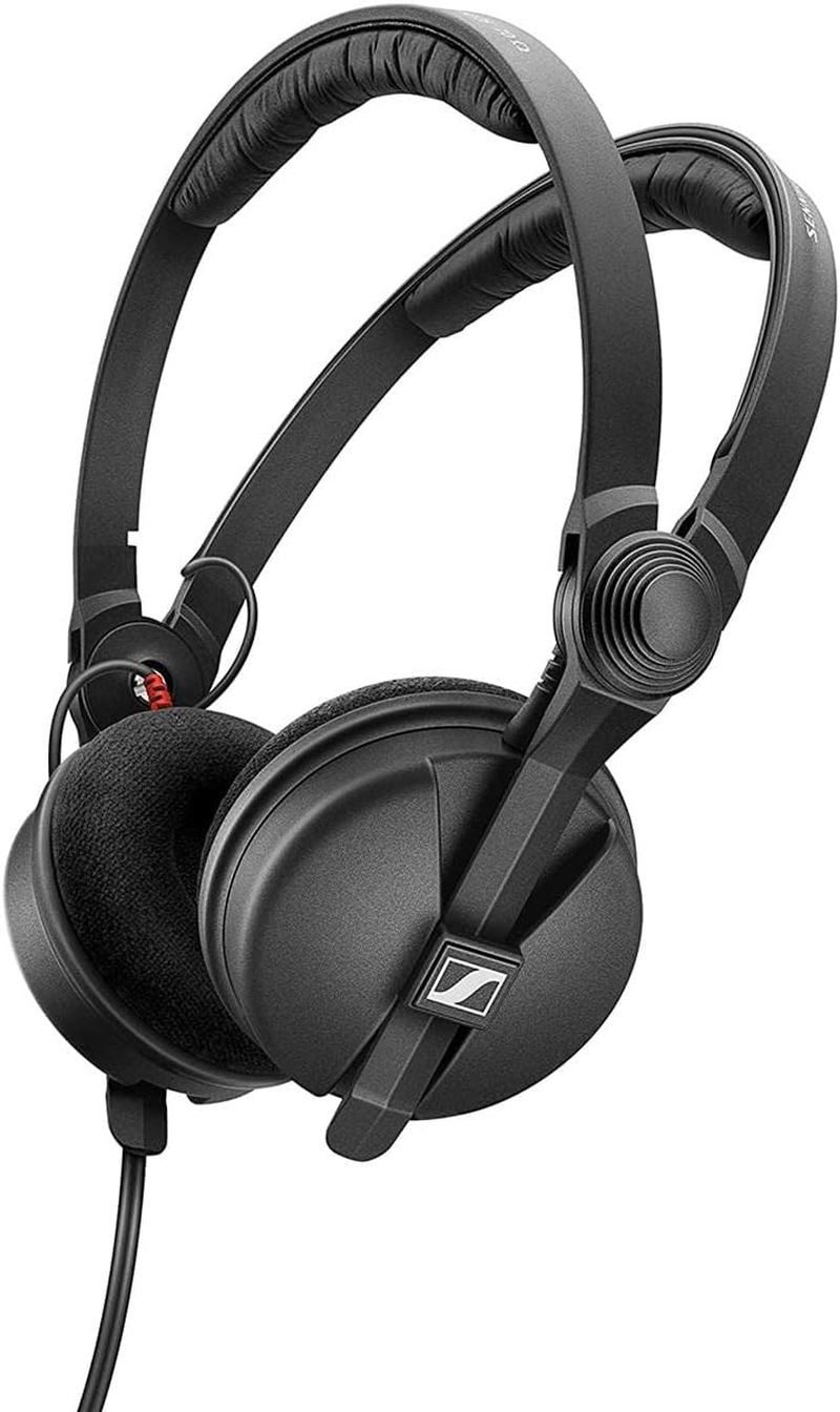 Sennheiser HD 25 Special Edition Closed-Back On-Ear DJ & Monitoring Headphones | Rotatable Capsule for Single-Ear Listening | Exclusive Carry Case & Velour Ear Pads | Black (509271) image number 5