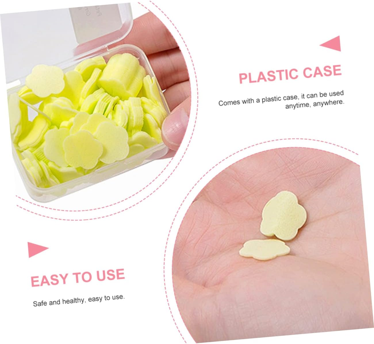 Gatuida Compact and Lightweight Portable Soap Flakes for Travel Hand Wash Refill Mini Toiletries image number 4