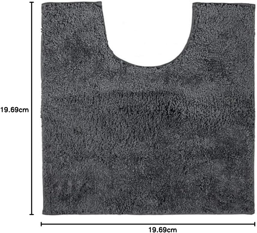 Bambury Microplush Bath Mat (Contour Mat) Contour Bath Mat, Pewter image number 5