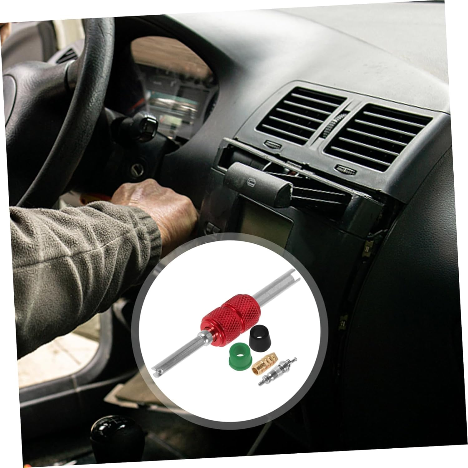 TINEASUR 71Pcs C Valve Core Removal Tool Set Automotive Repair Kit for Air Conditioning Maintenance and Construction Essential Valve Stem Core Remover Tools with Storage Box image number 4