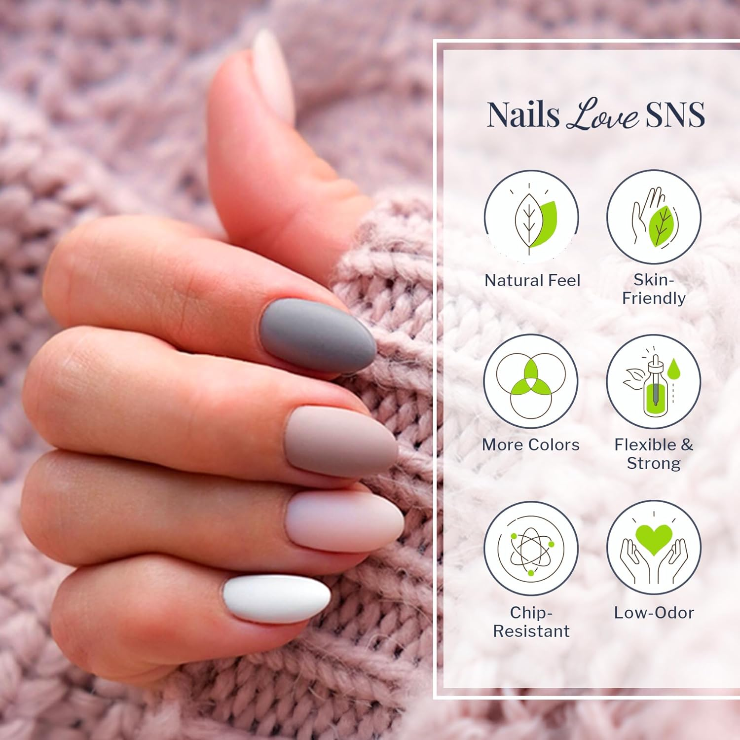 SNS Gelous M3 Nail Dipping Powder, Wind Song, 28 G image number 6