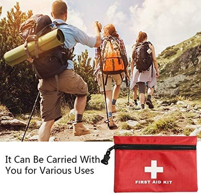 6 Pack Mini First Aid Kit Empty Pouch, Travel Empty First Aid Kit Pouch Bag for Emergency at Home, Office, Car, Outdoors, Boat, Camping, Hiking(Bag Only) image number 2