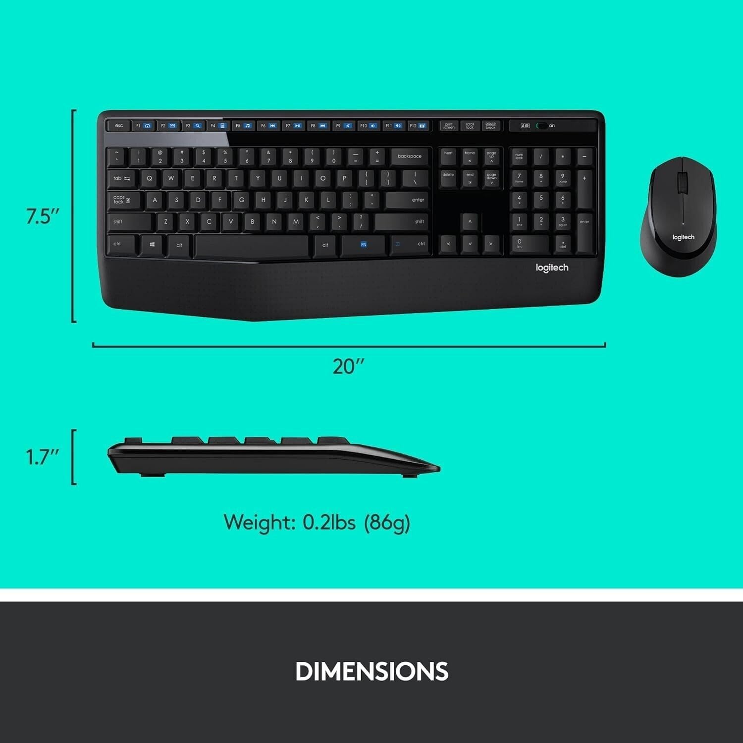 Logitech MK345 Wireless Combo (Keyboard & Mouse) image number 6