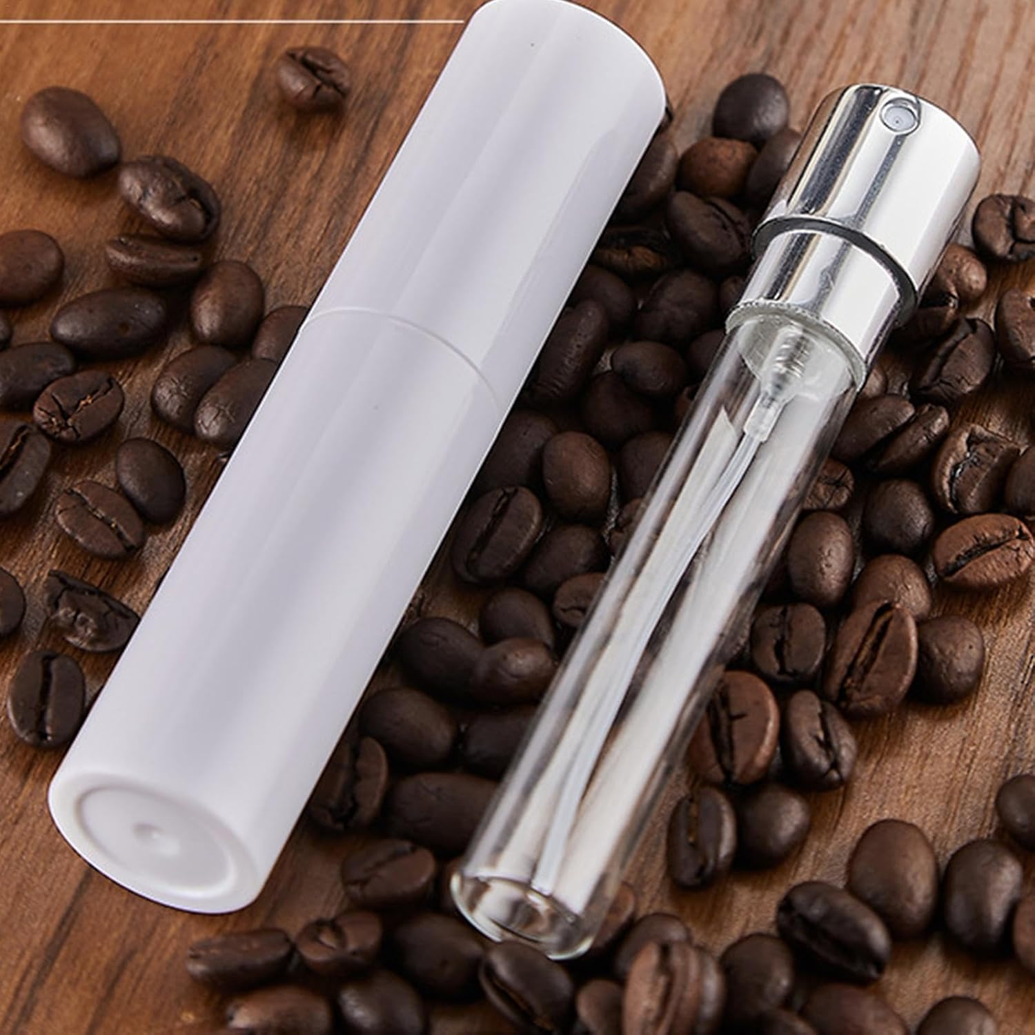 Coffee Bean Spritzer - Coffee Bean Anti-Static Sprayer | Portable Refillable Spray Bottle for Dining Room, Restaurant, Home, Kitchen - Silver image number 4