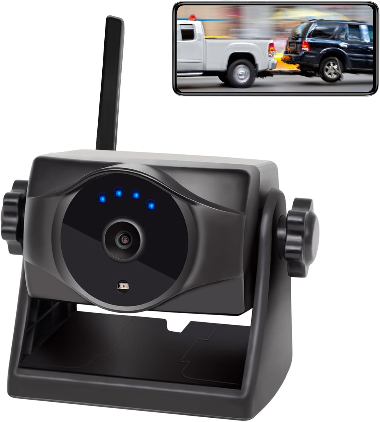 INSEETECH 1080P Magnetic Wireless Reversing Camera,90 Days Standby Rechargeable Battery, Waterproof Ip69K,Night Vision, Rear/Front View Camera for Caravan Trailer Pickup RV Car for Iphone Ipad Android image number 4