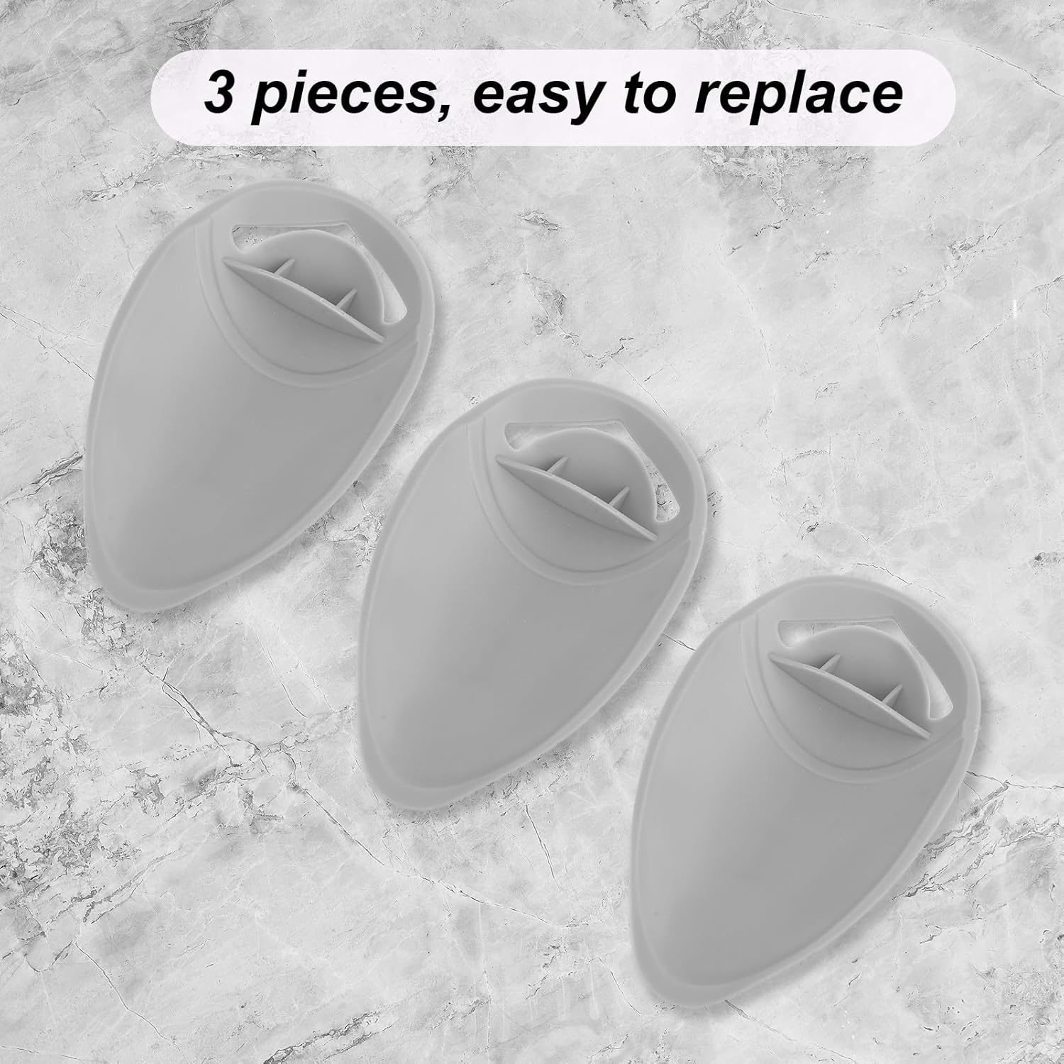 3Pcs Faucet Extender for Toddlers, Universal Kids Sink Spout Extender with Splash Guard Hand Washing & Teeth Brushing for Most Bathroom & Kitchen Faucets (Gray) image number 2