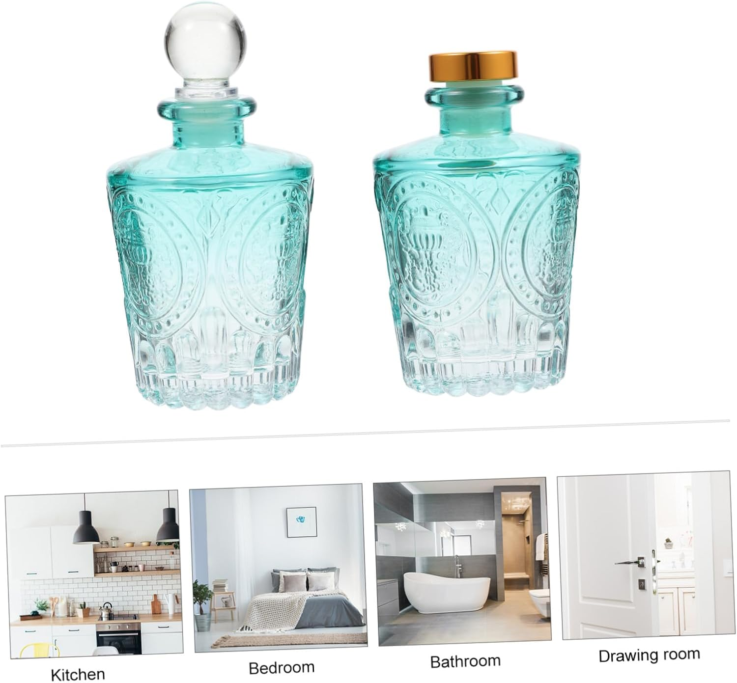 2Pcs Quality Material Perfume Essential Oil Bottles Fragrance Release Bottle image number 4