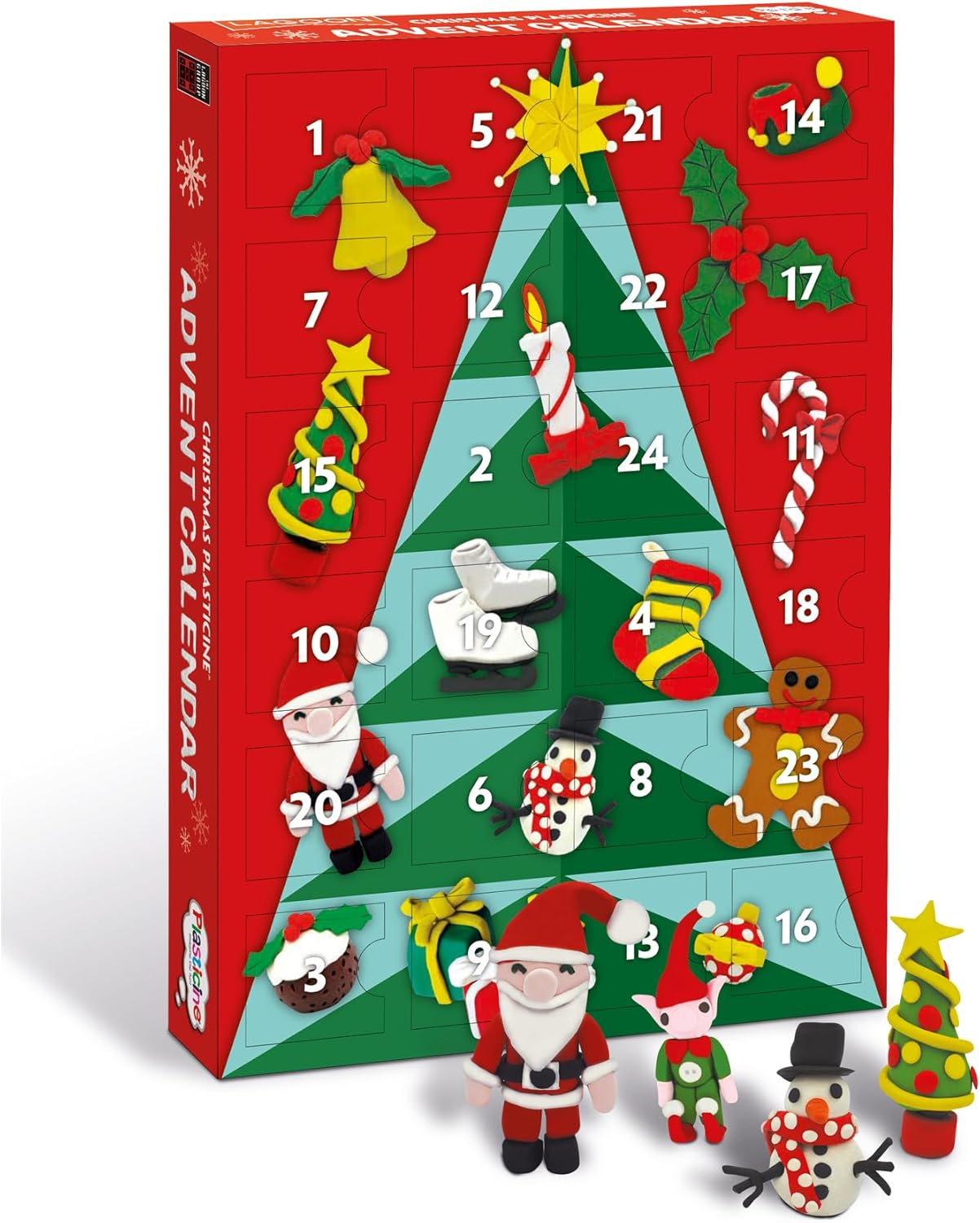 Lagoon Group the 6769 Plasticine Christmas Advent Calendar, Multi image number 1
