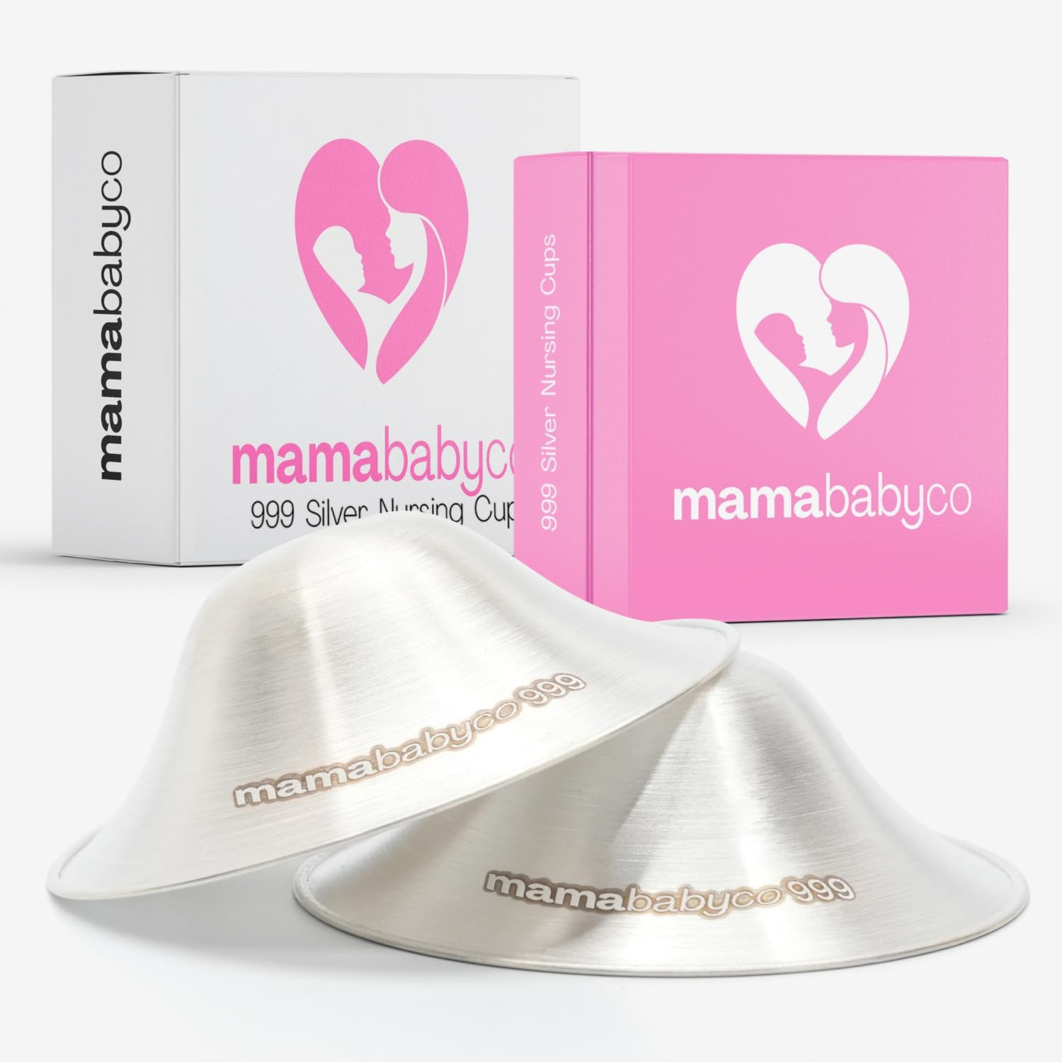 Mamababyco&reg; 999 Silver Nursing Cups - the Original Nipple Shields for Nursing Newborn - Breastfeeding Essentials - Protect and Soothe Sore Nipples - Nickel Free - Standard Size (Regular) image number 4