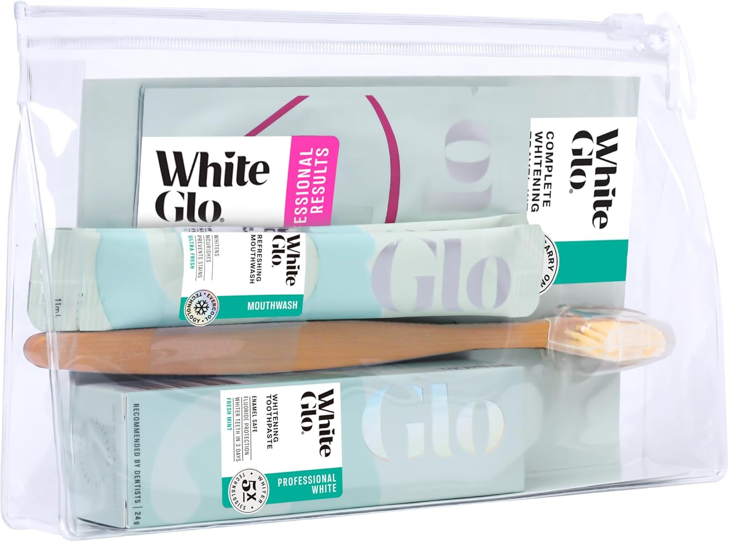 White Glo Complete Whitening Travel Kit image number 1