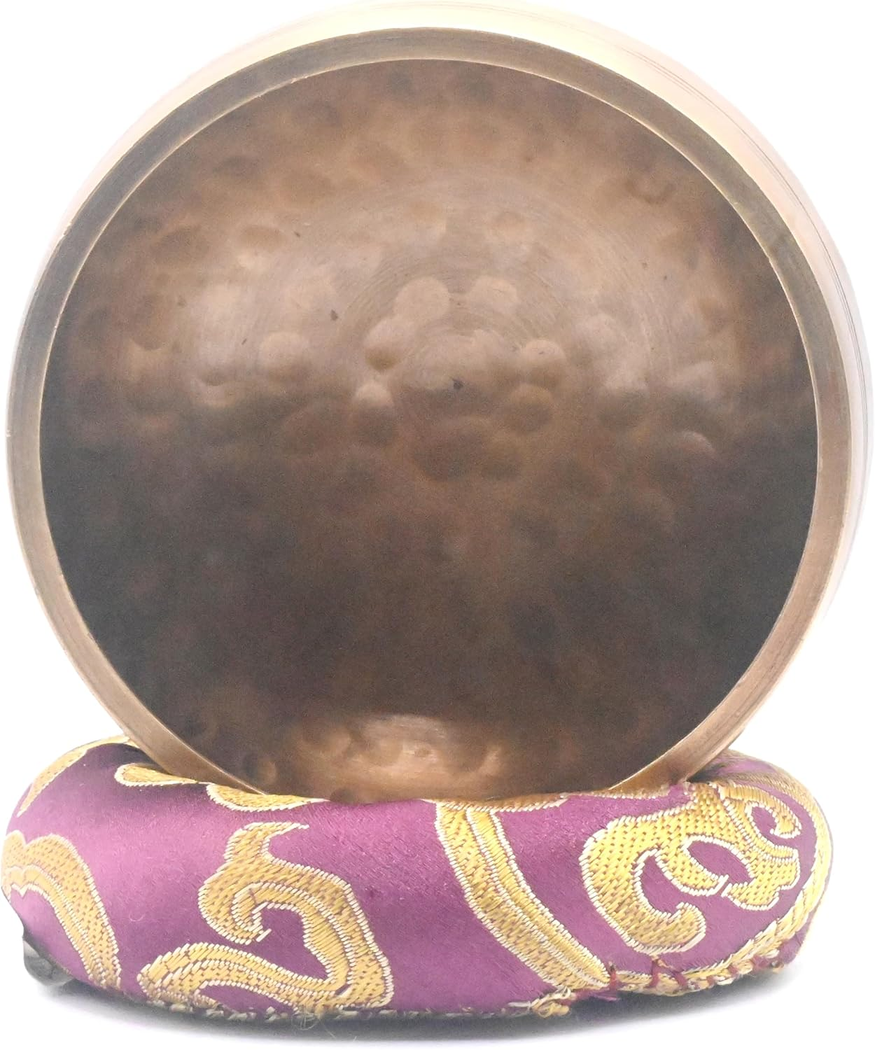 Handmade Singing Bowl-Tibetan Singing Bowl Set-Singing Bowl, Mallet and Cushion-Chakra Balance, Meditation and Peace-Handmade in Nepal-With Carry Bag image number 2