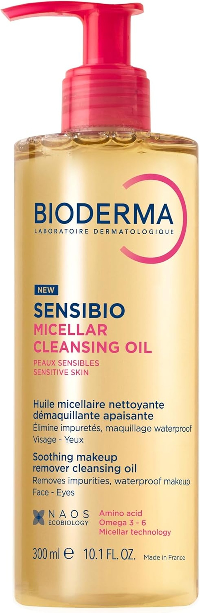 BIODERMA Sensibio Micellar Cleansing Oil - Nourishing Face Cleanser Makeup Remover for Sensitive Skin, 300Ml image number 2