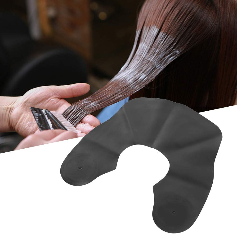 Hair Cutting Collar, Silicone Salon Hairdressing Pad Haircut Guard Shield Rubber Neck Weighted Dye Cape Wrap Closure Waterproof Shawl for Barber Shop Home Stylist Shampoo Coloring Styling Accessory image number 3