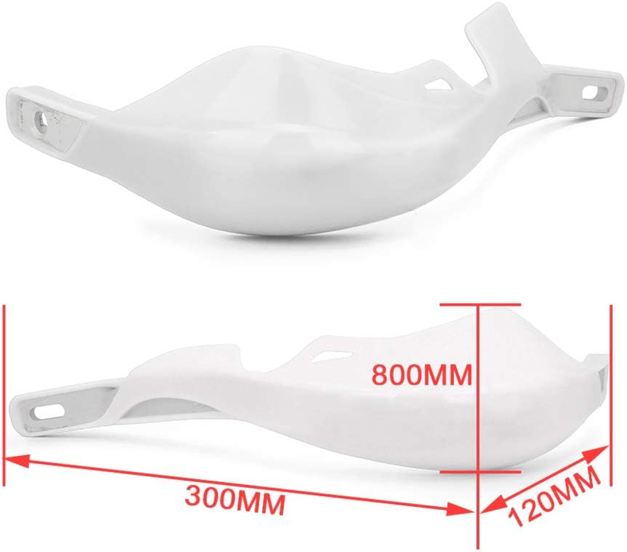 USTPO Dirt Bike Hand Guards Motorcycle Handguards Universal 7/8" 22Mm 1 1/8" 28Mm Bar for FE 701/SM 501/S 450 350/S 250 TE 150 250/I 300/I FC 250 350 450 TX125 Dirt Pit Bike ATV White - Green image number 5