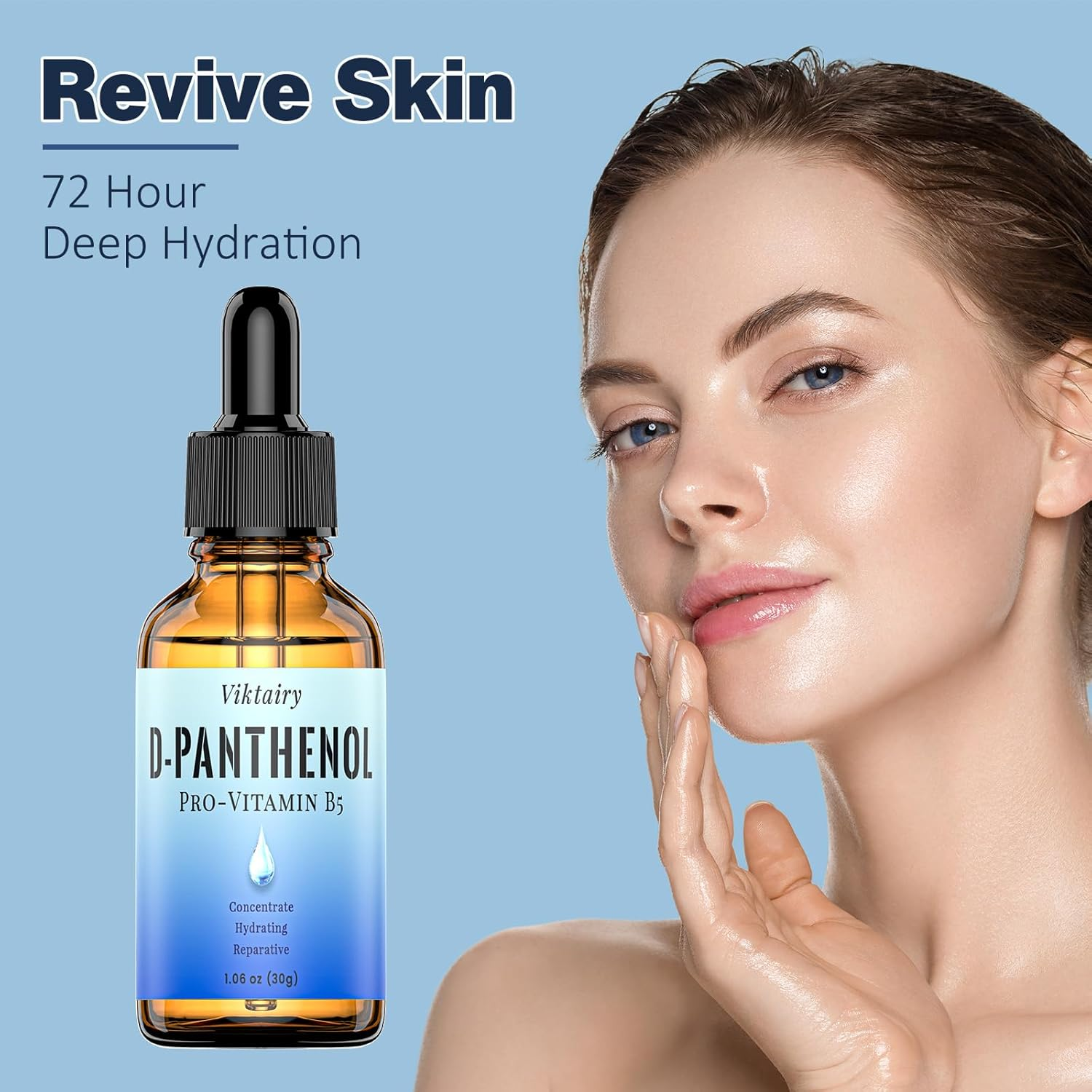 D-Panthenol Liquid (1Oz, 30G), Concentrate Pro-Vitamin B5 Raw Active Ingredient for Skin Hydration, Cosmetic Grade Dexpanthenol for DIY Face, Hair, Nails and Skincare Serum, Moisture Cream image number 2