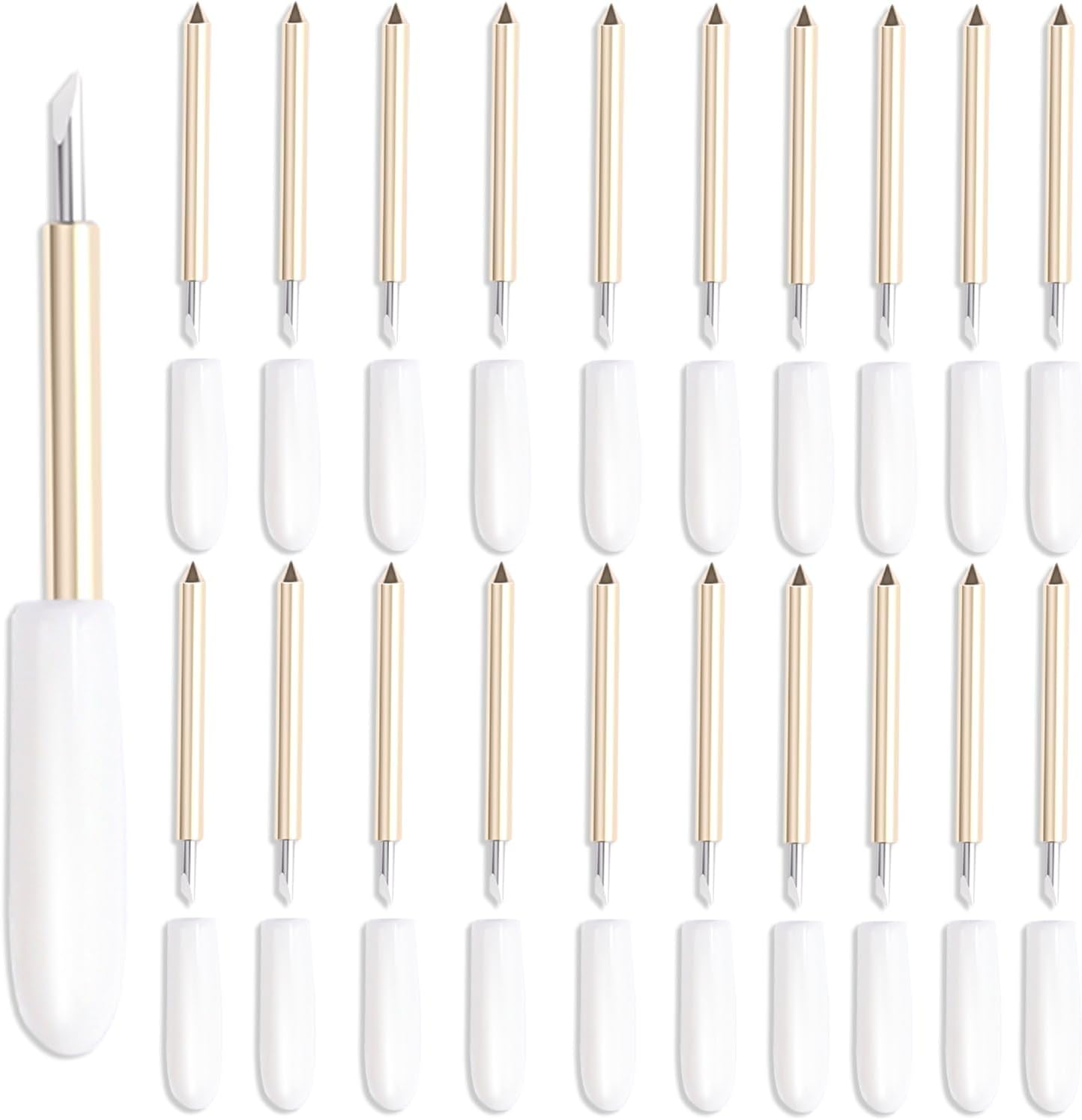 THANMAO 20PCS Premium Deep Cut Blade，Replacement Cutting Blades Compatible with Cricut Explore Air 2/Air 3/Explore 4/Maker/Maker 3/Maker 4 (Premium Deep Cut Blades)