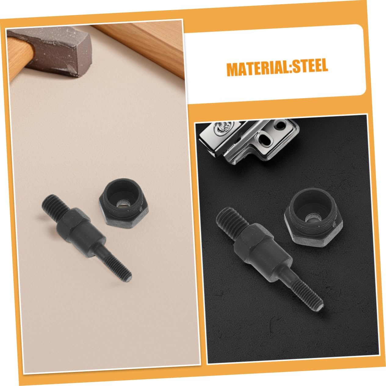 SWOOMEY 2Pcs Manual Rivet Nut Tool Steel Mandrels for Automotive Equipment Versatile Rivet Nut Tools Complete Accessories for Secure Connections image number 2