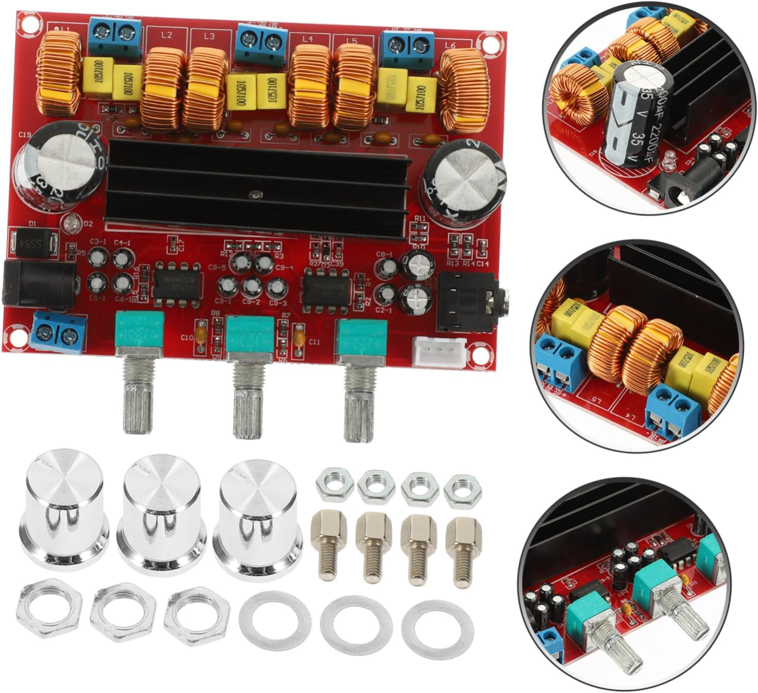 HOMSFOU Channel Amplifier Board Audio Amplifier Module for Home -Fi Audio System image number 5