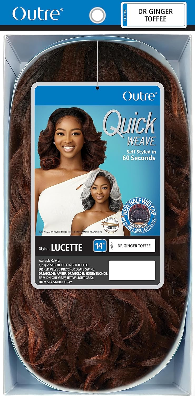 Outre Quick Weave - Lucette (OFF BLACK 1B) image number 3