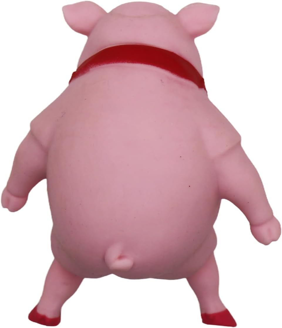 Sand Filled Weirdo, Tiktok Trend Squishy Stretching Monkey Sensory Fidget Toy for Kids and Adults Squeeze TPR Toys, anti Anxiety Stress Relief Gift Idea Viral (Pig) image number 3