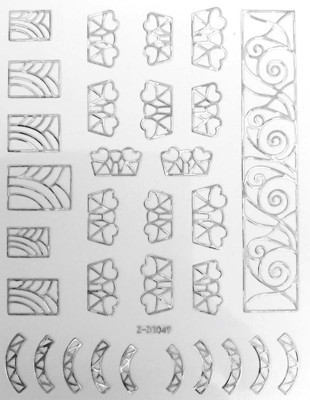 Nail Art Stickers LINES Collection image number 2