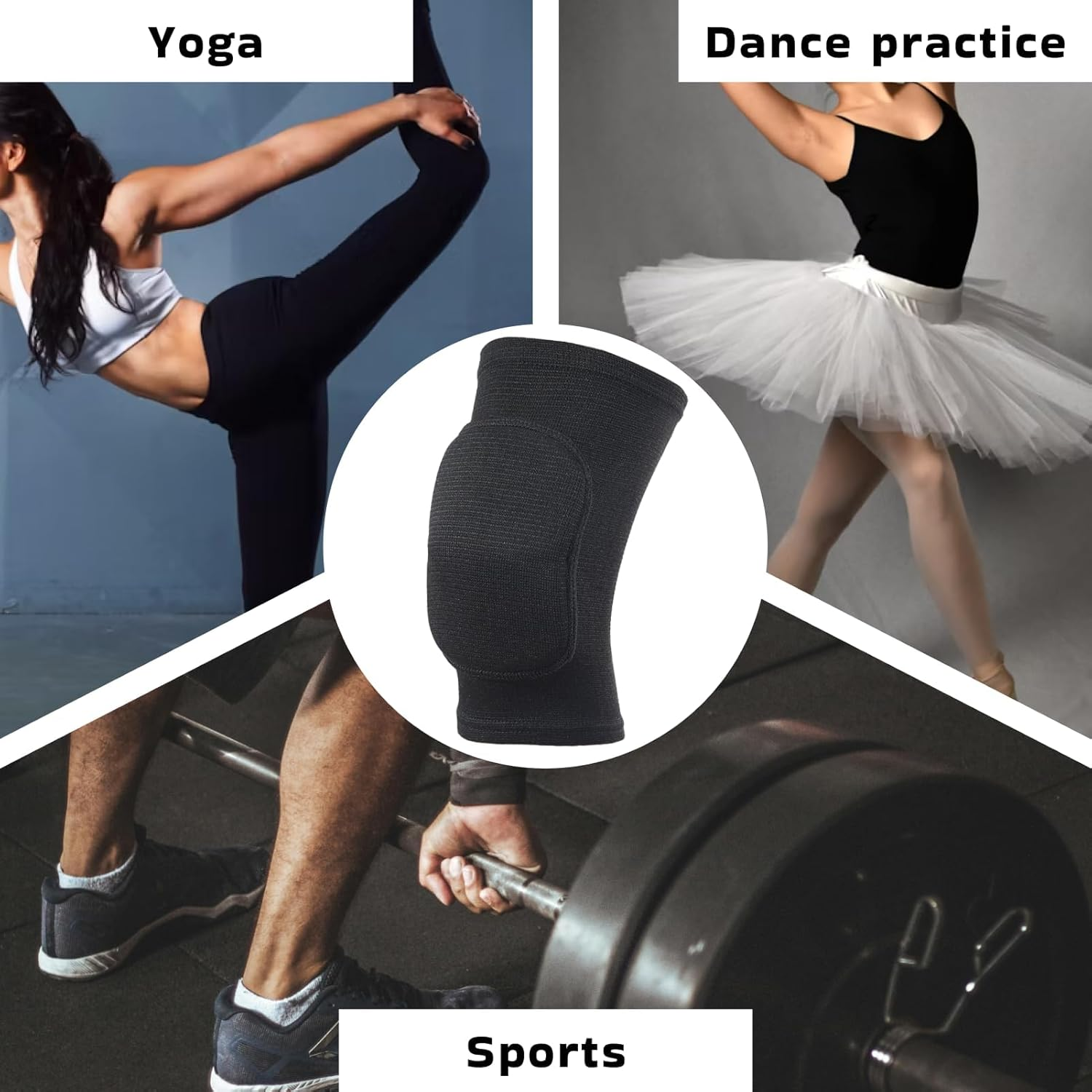 Premium Multi-Purpose Soft Breathable Knee Pads for Adults, for Sports Including Volleyball, Dance, Football, Yoga, Basketball, Skating, Ergonomic Design for Optimal Protection image number 5