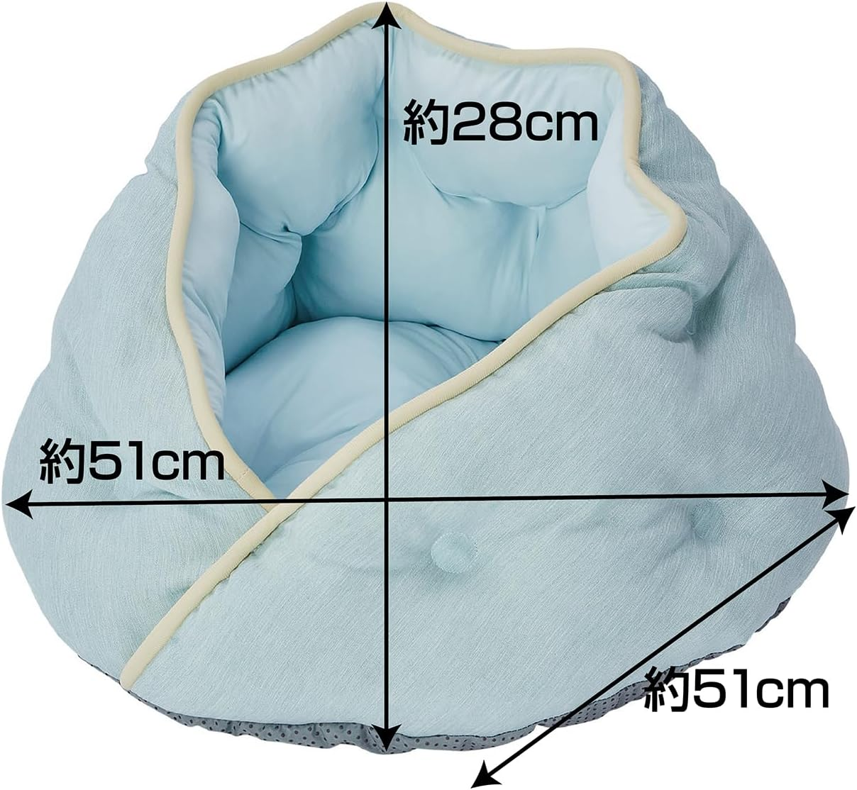 Petio Dog and Cat Bed, Cool and Relaxing Bed, Encased Dome image number 3