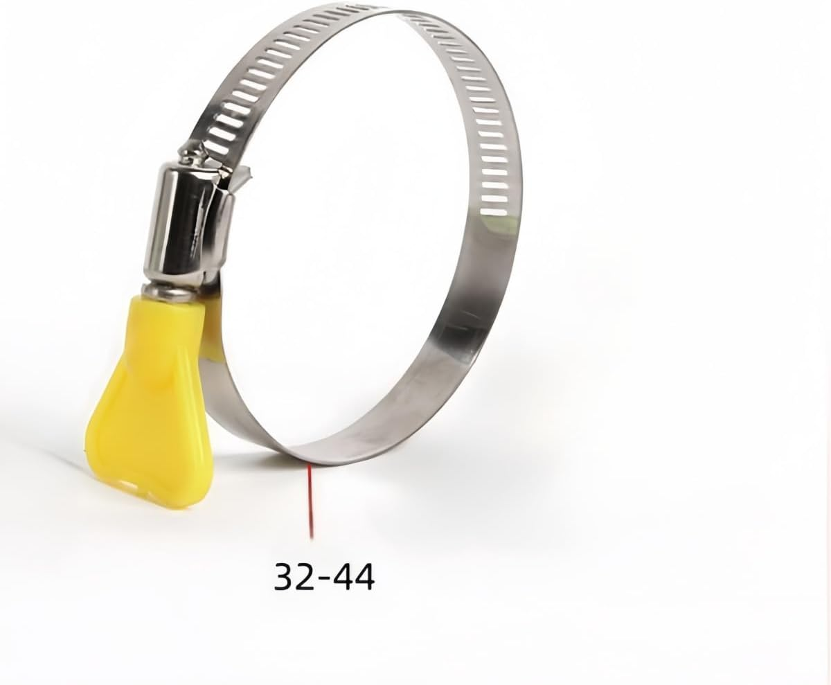 Adjustable Hose Clips Stainless Steel Hose Clamps Clip,Stainless Steel Worm Gear Hose Clamps(8 Pcs) image number 4