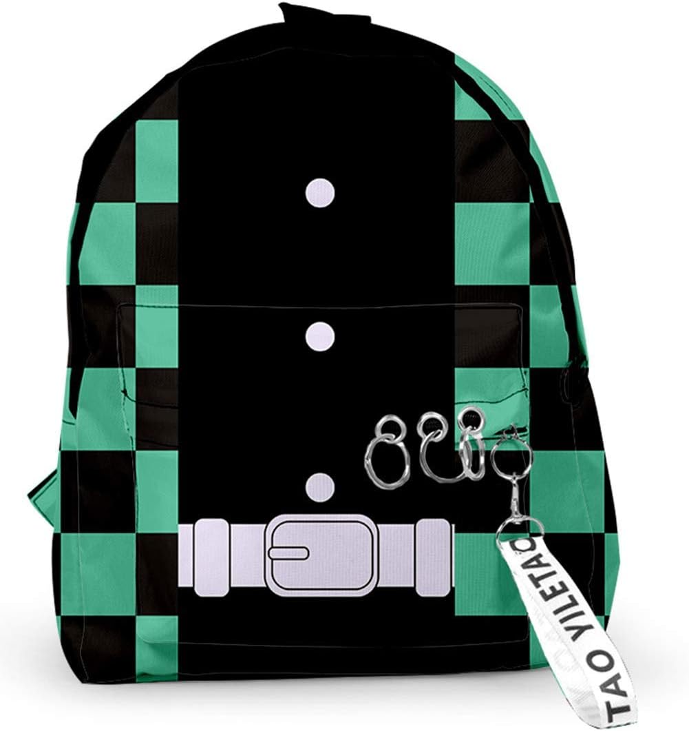 Demon Slayer Cosplay Backpack Japanese Anime Tomioka Giyuu Kamado Tanjirou Cosplay Backpack Shoulders Bag