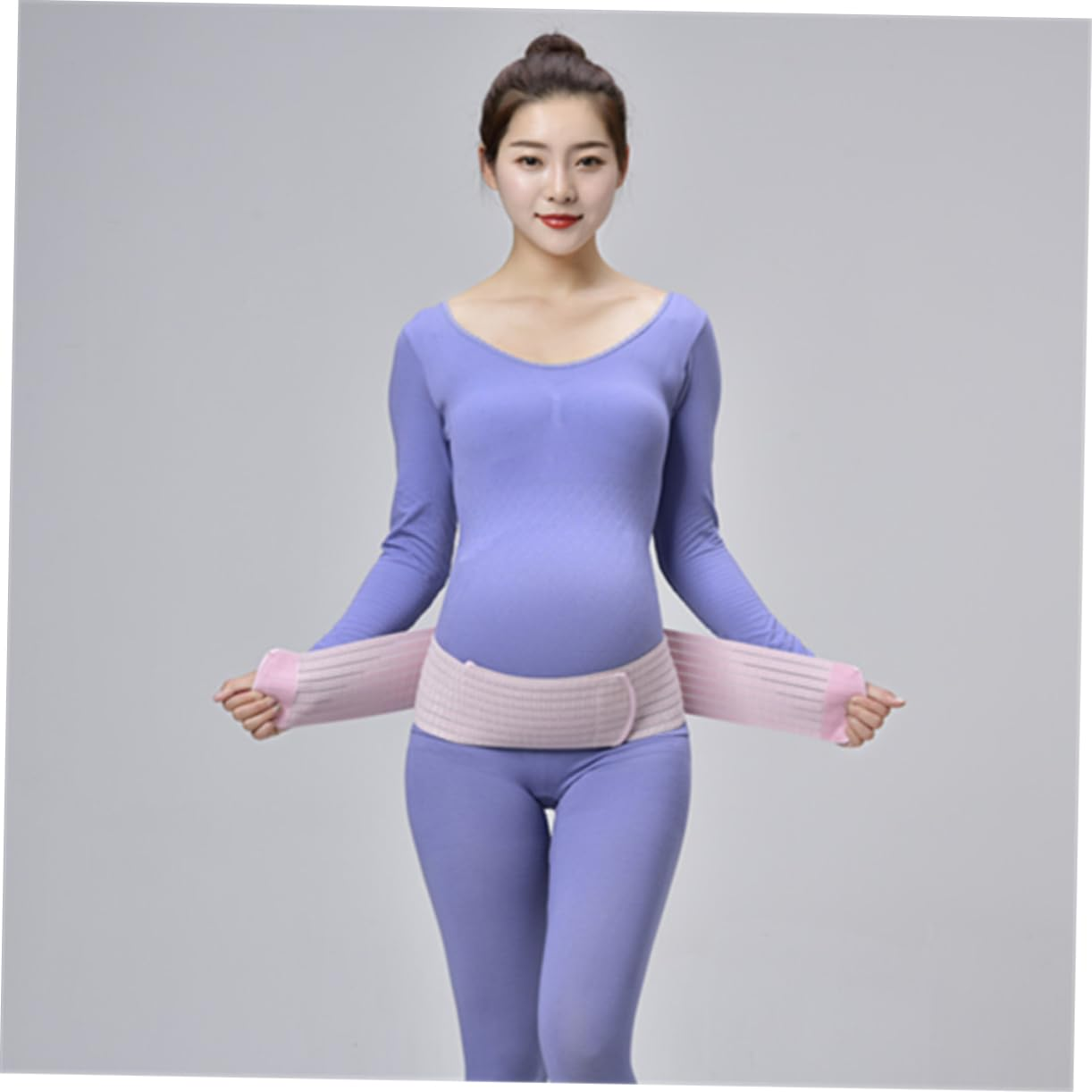 Pregnant Women Breathable Abdominal Belt Dual Purpose Postpartum Pelvic Support Band for Pregnancy Comfort and Back Brace image number 2