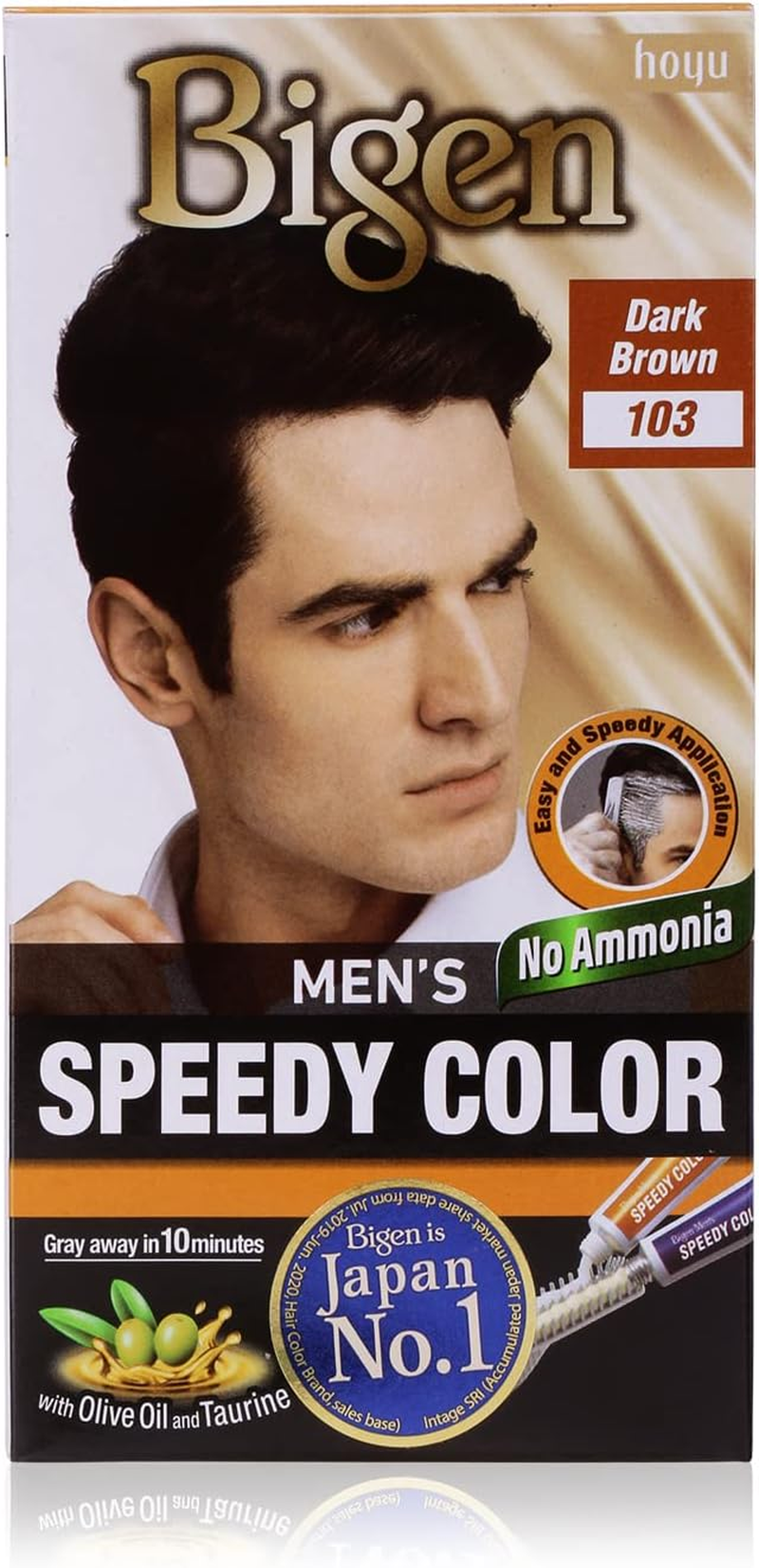 Bigen Men'S Speedy Colour, Dark Brown 103 (150G) image number 6