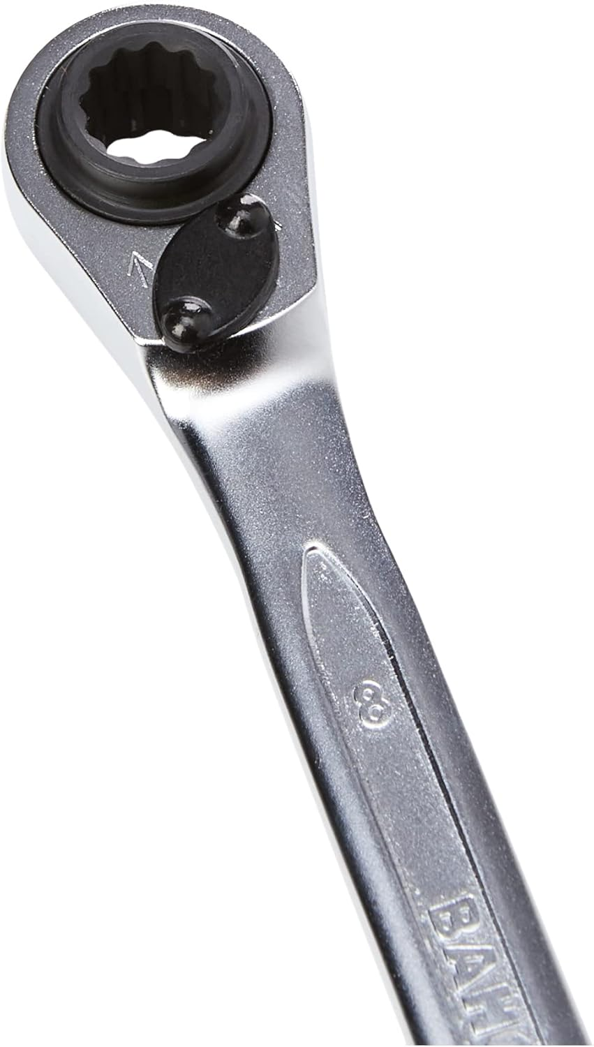 Bahco S4RM-8-11 Ratchet Wrench Double Flat, 8 Mm/9 Mm/10 Mm/11 Mm image number 5