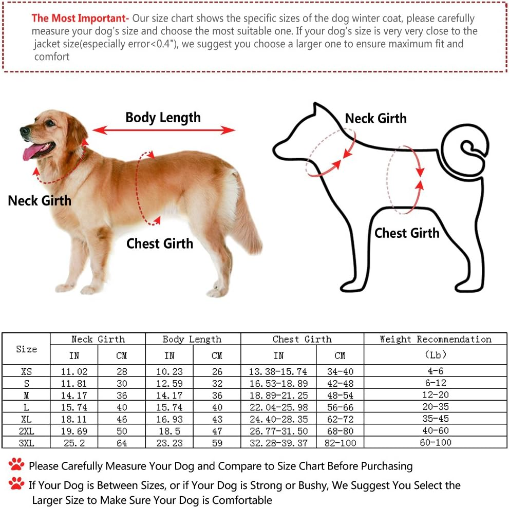 Albabara Dog Coat British Style Plaid Dog Winter Vest Cozy Waterproof Windproof Reversible Dog Jacket Pet Dog Cold Weather Clothes Warm Dog Apparel for Small Medium Large Dogs （XS - 3XL image number 4