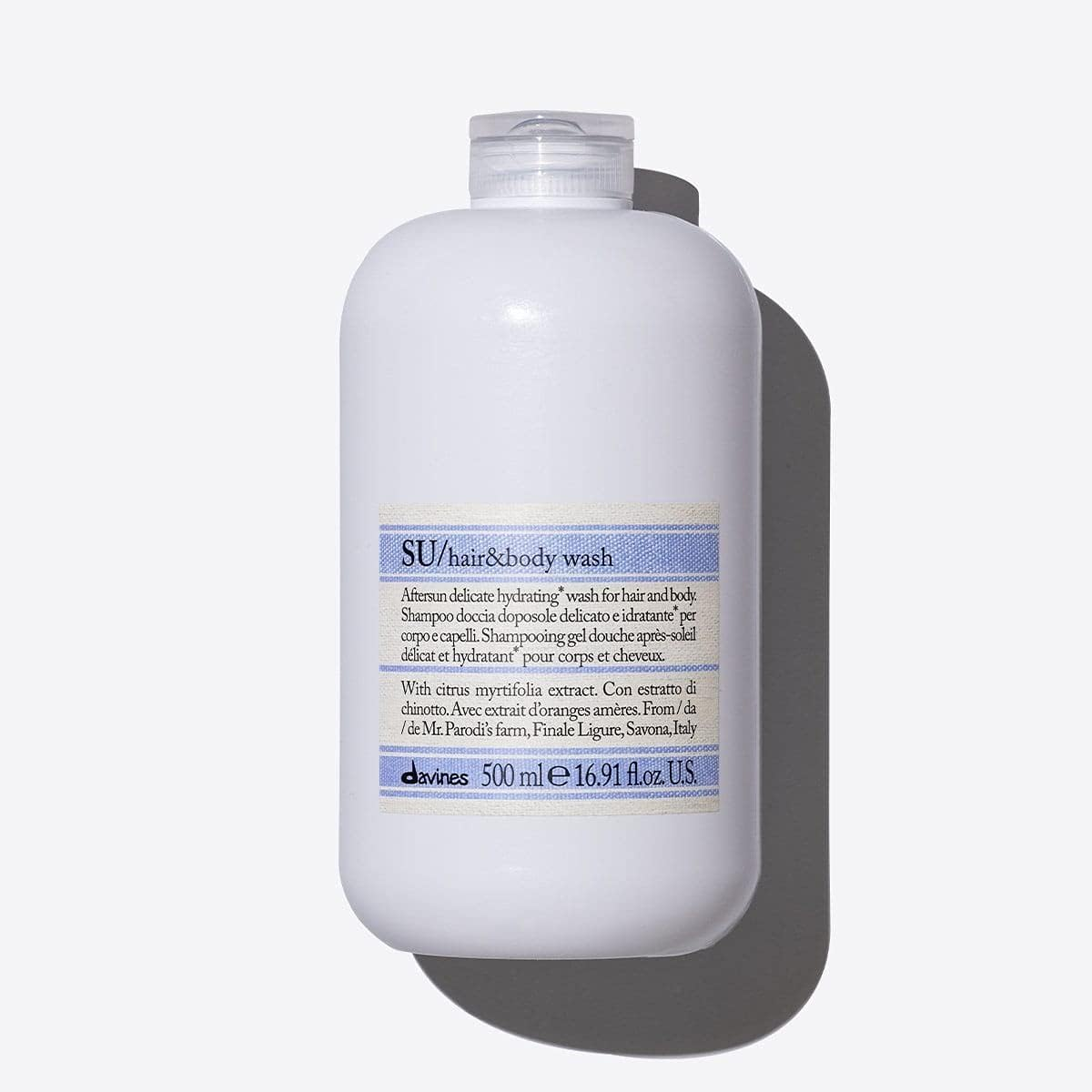Davines SU Hair & Body Wash (Salon Size) 500Ml/16.91Oz
