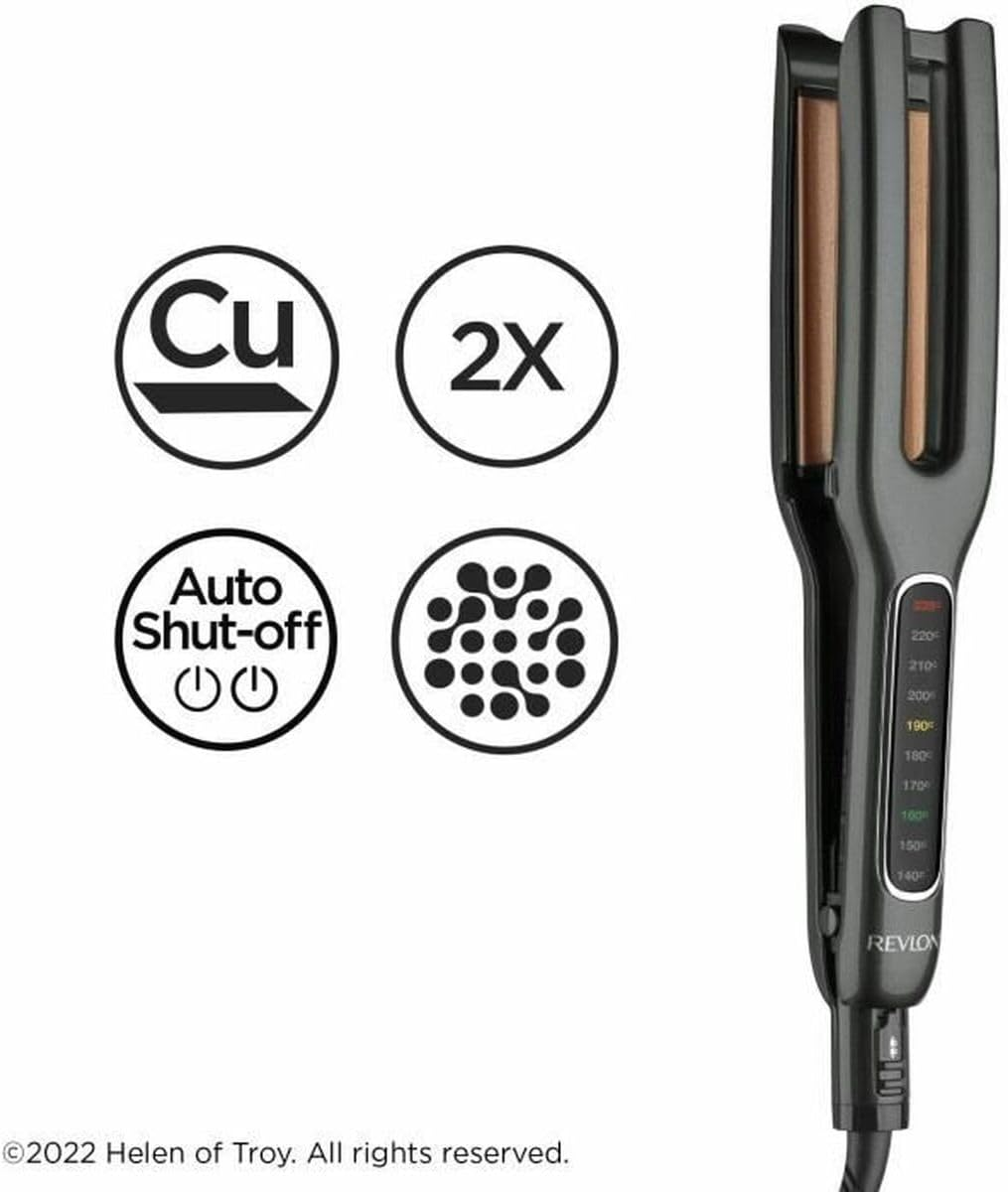 Revlon RVST2204E Double Straight (Double Plate Design, Modern Copper Ceramic Technology, LED Display, Intelligent Temperature Storage System, 10 Temperature Settings up to 235 &deg;C) image number 6