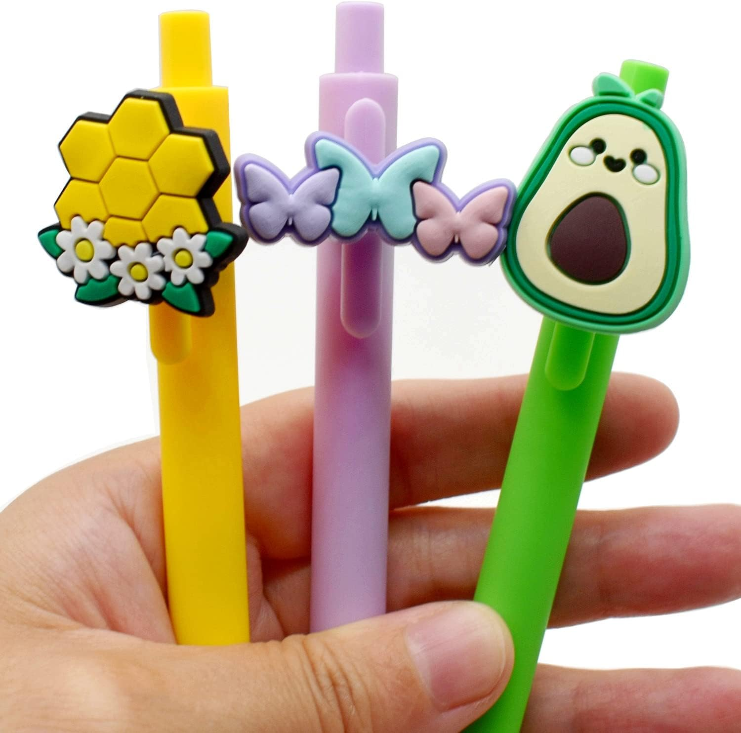 Papacharms Lot Different Pencil Topper Decorations 25/40/55/80/100PCS Random Mixed Cute Pencil Clip Decoration (105) image number 2